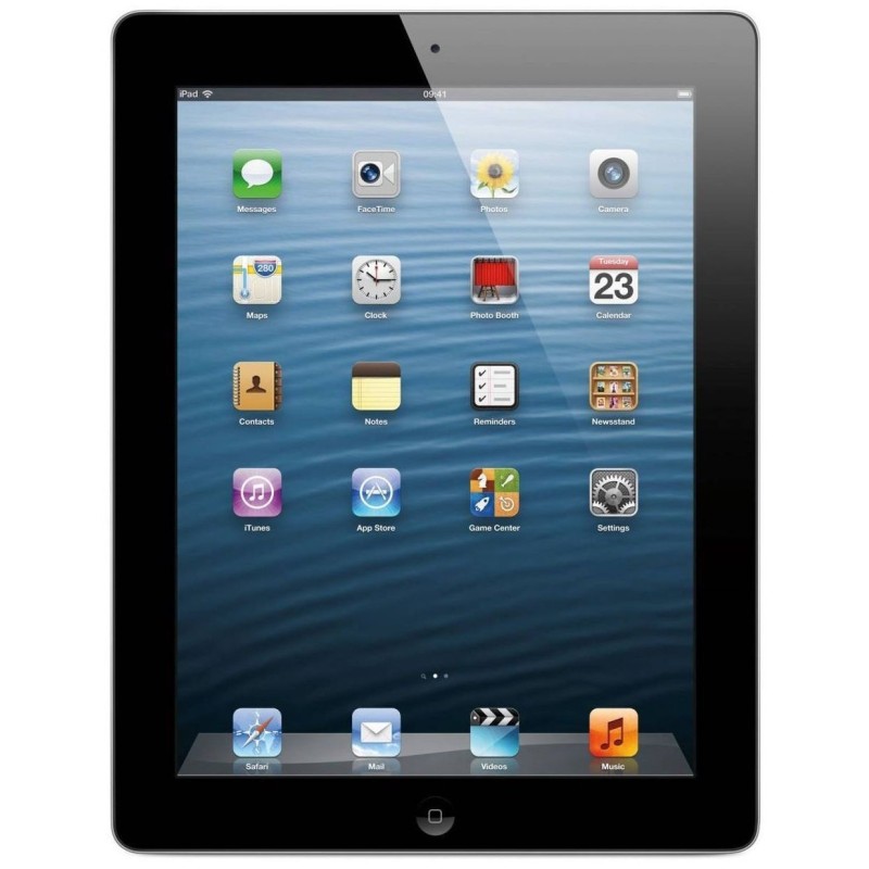 iPad 4th Gen, 2012, 9.7-inch, 2048x1536, Apple A6X, 1GB, 16GB/32GB/64GB, 5 MP, 1.2 MP