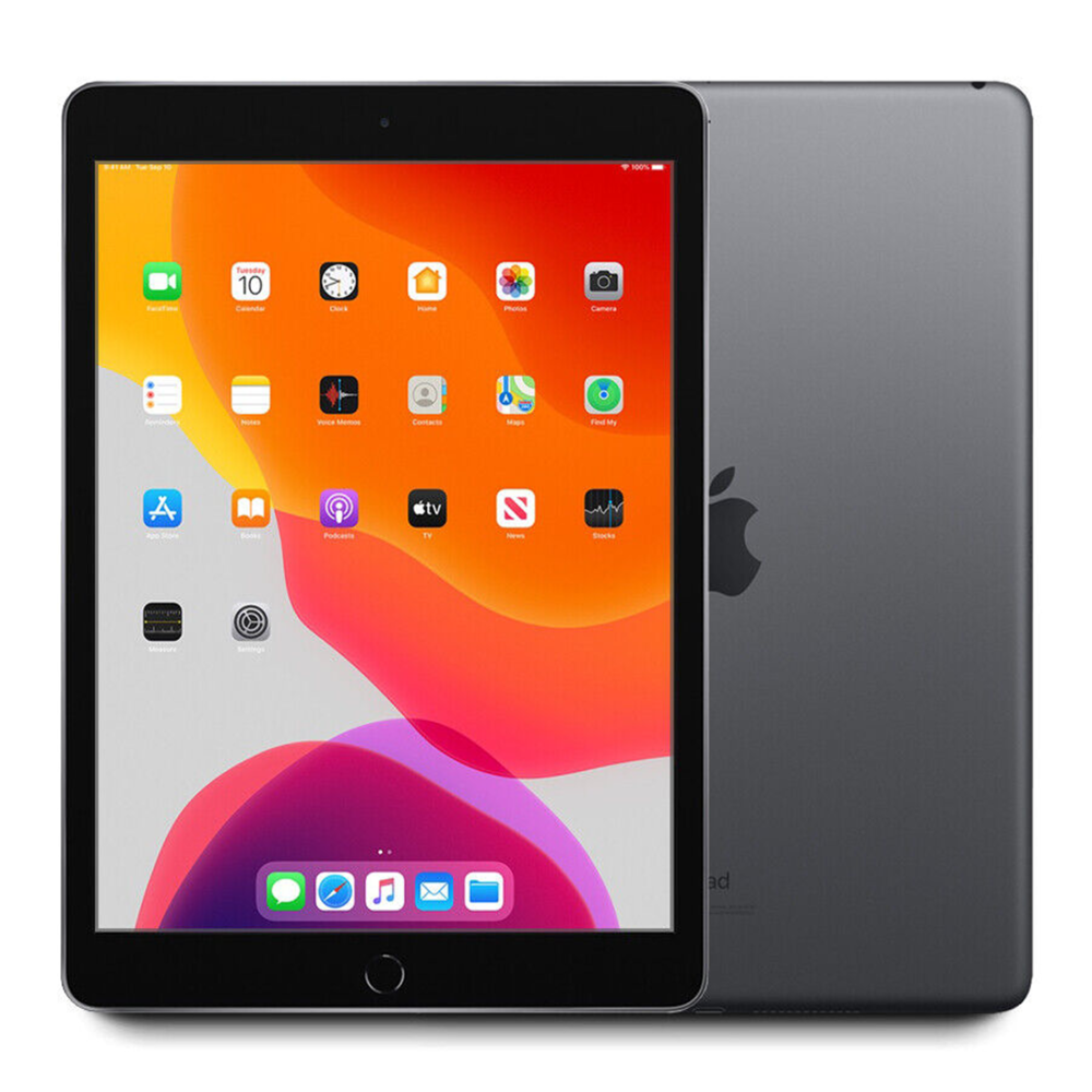 iPad 7th Gen, 2019, 10.2-inch, 2160x1620, Apple A10 Fusion, 3GB, 32GB/128GB, 8 MP, 1.2 MP